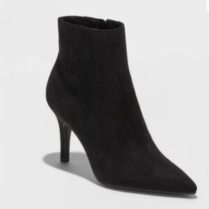A New Day "Char" Elegant Black Ankle Boots